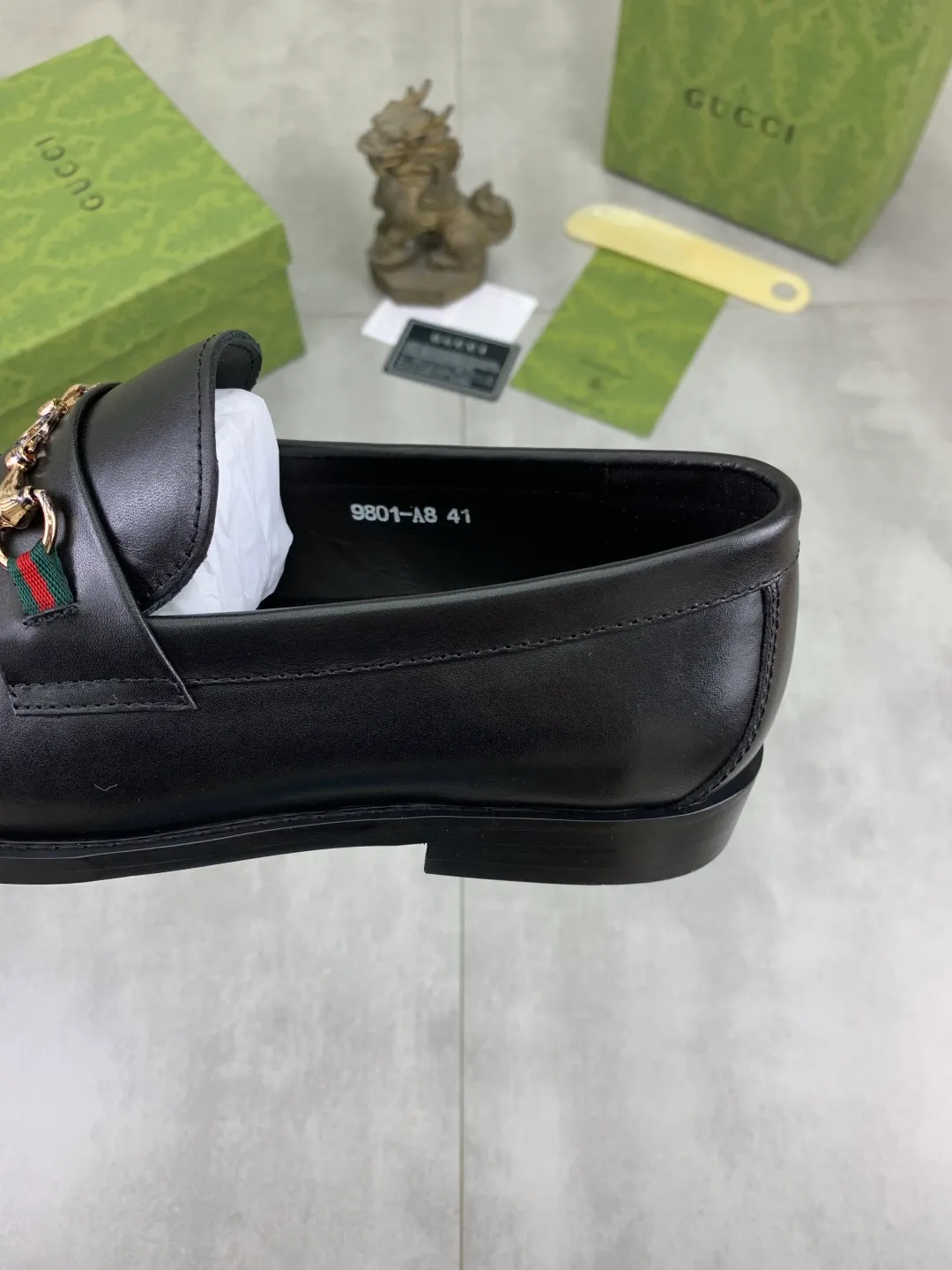 Men's men's shoes 💰P460 [New style] Water dyed cowhide 💰💎💎💎 [Gucci] GUCCI high-end men's formal business leather shoes, original order 1:1! Original imported high-end calfskin, original metal buckle, imported first-layer cowhide lining for feet, original outsole, men's shoe size: 38-45, black color available